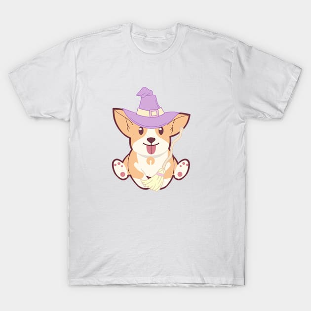 Adorable Witch Dog Halloween Design T-Shirt by SimpliciTShirt